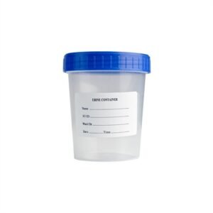 Vaso estéril recolección orina 100 ml tapa rosca laboratorio